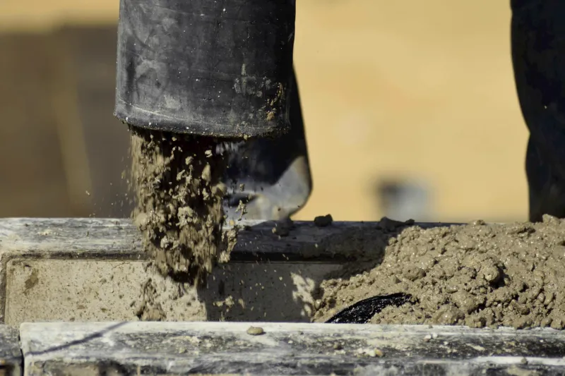 Volumetric concrete discharged on site in Brighton