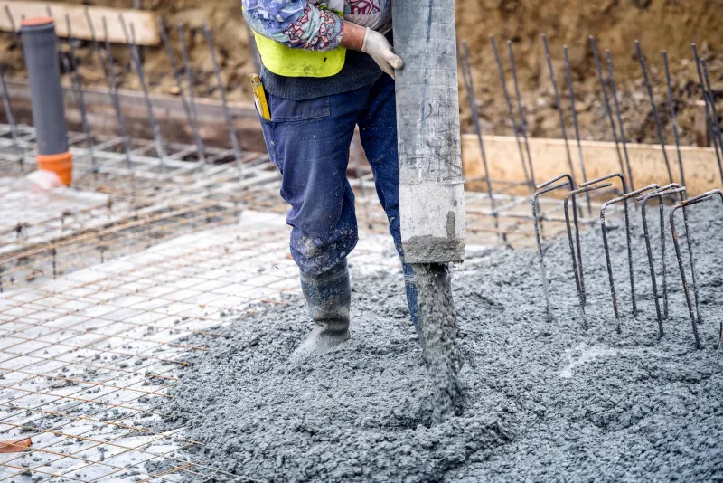 Concrete supplied and poured on site in Brighton