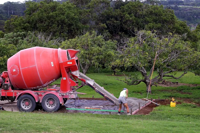 On-site volumetric concrete pour in Brighton