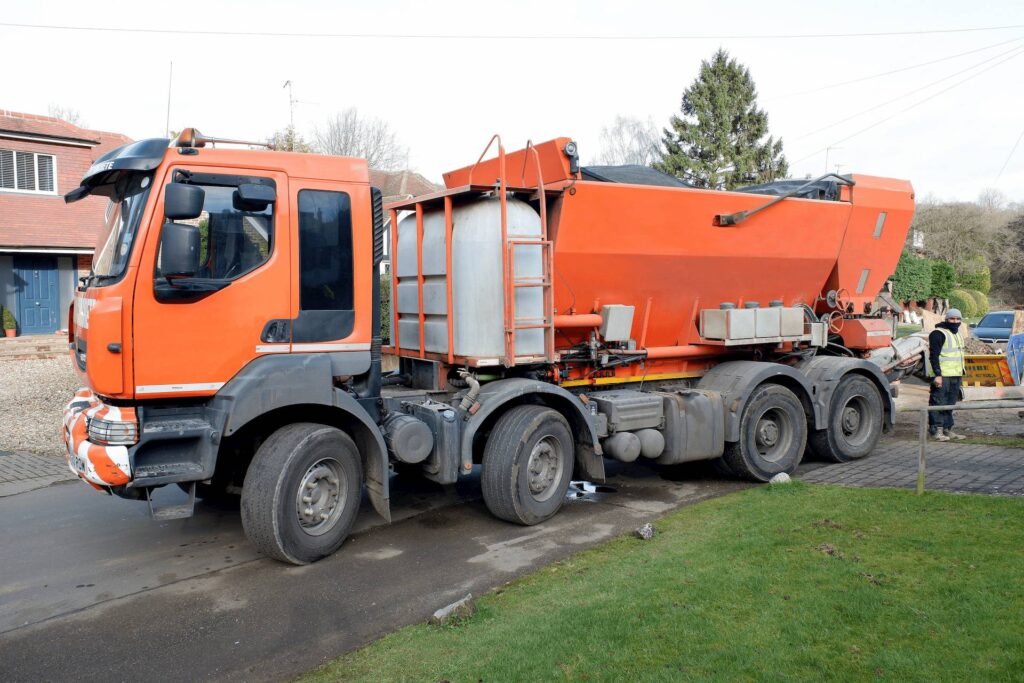 Volumetric concrete delivery in Ashford